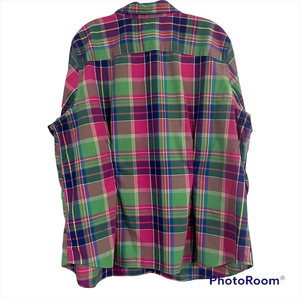 Chaps size 2X plaid button down shirt - Picture 13 of 13